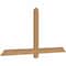 Ekena Millwork Eugene Smooth Timber Gable Bracket, Western Red Cedar, 60"W x 30"H x 1 1/2"D x 3 1/2"F, 12/12 Pitch GBW060X30X0204EUG00SWR - alternate 2